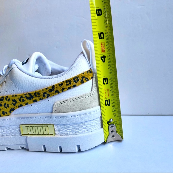 NEW PUMA Mayze Roar Platform Sneakers Shoes White 7.5 Women’s, Size 6 Girl’s - Picture 7 of 16